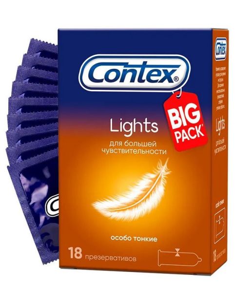 Презерватив contex супертонкие lights №18 фотография