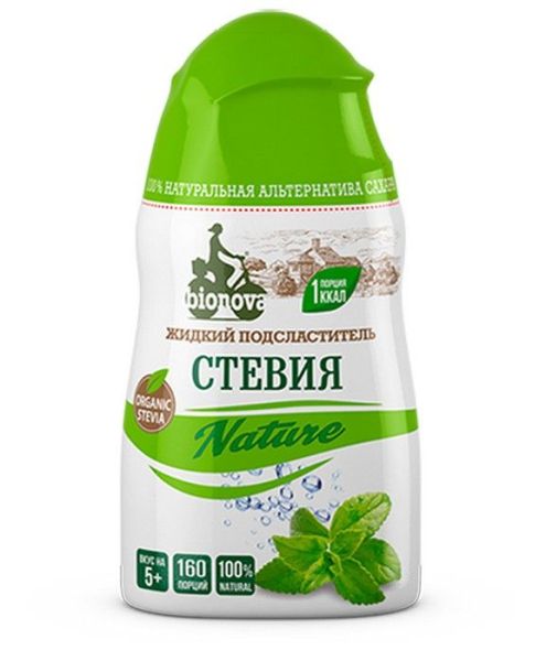 Заменитель сахара жидкий стевия nature 80г фотография