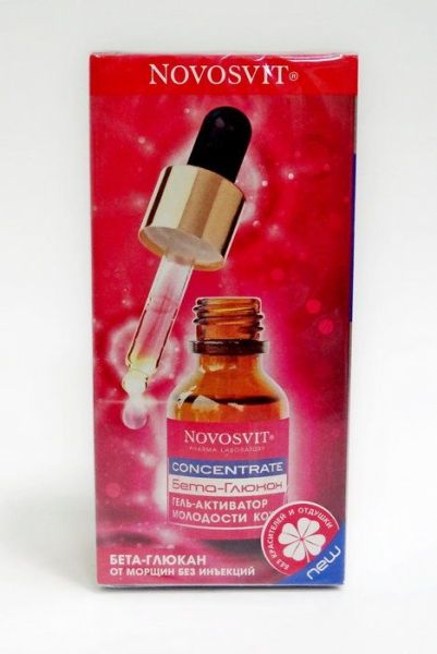 Изображение товара Новосвит Гель-активатор молодости кожи Concentrate Бета-Глюкан, 25мл Новосвит Гель-активатор молодости кожи Concentrate Бета-Глюкан, 25мл фотография