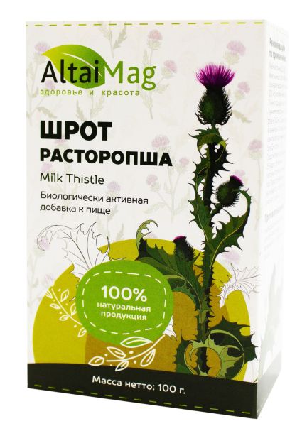 Шрот расторопши АлтайМаг, 100г фотография